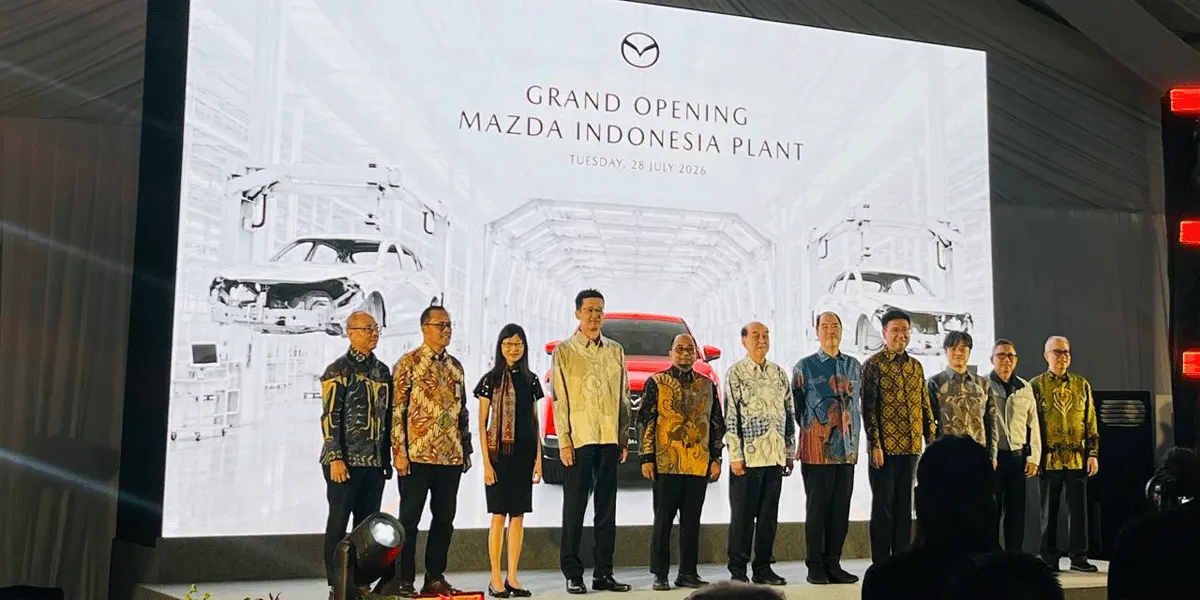 Peresmian pabrik yang juga dihadiri oleh jajaran Kementerian Perindustrian Republik Indonesia, Mazda Motor Corporation Jepang, serta Eurokars Group, Senin (28/7/2026).