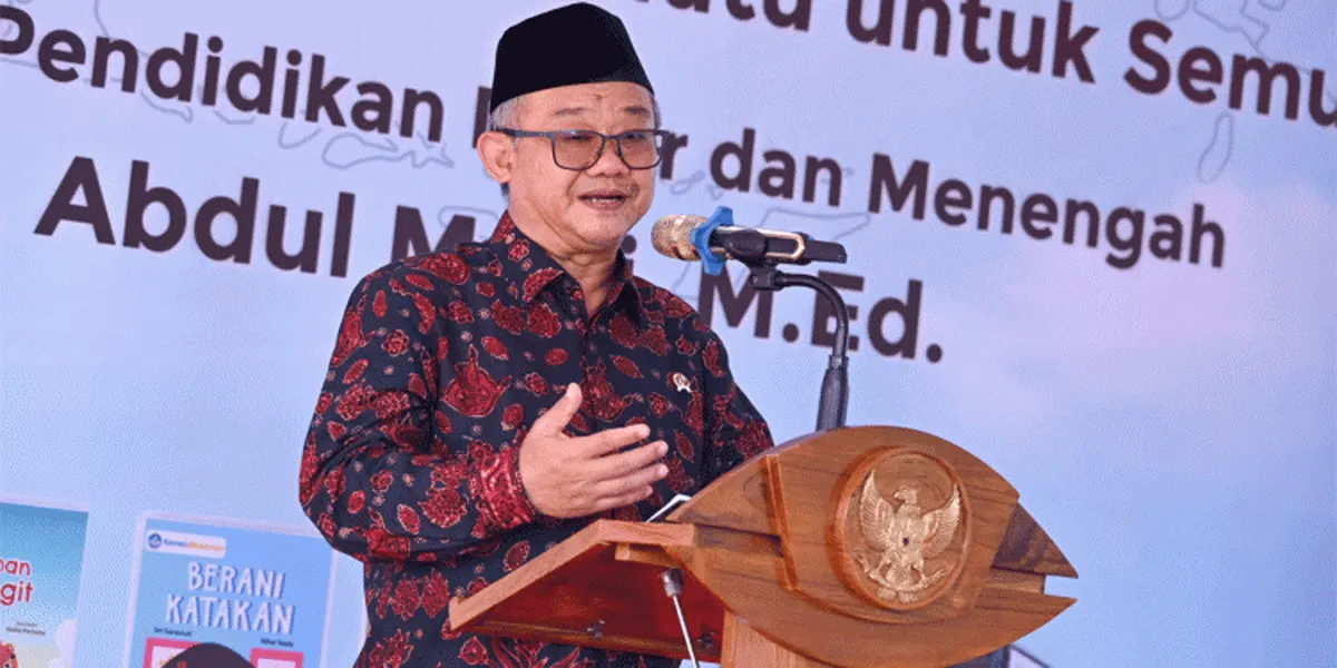 Menteri Pendidikan Dasar dan Menengah (Mendikdasmen) Abdul Mu'ti.