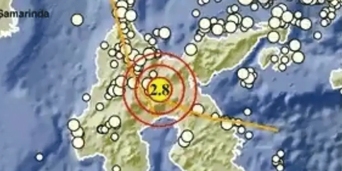 Pusat gempa di Poso, Sulawesi Tengah.