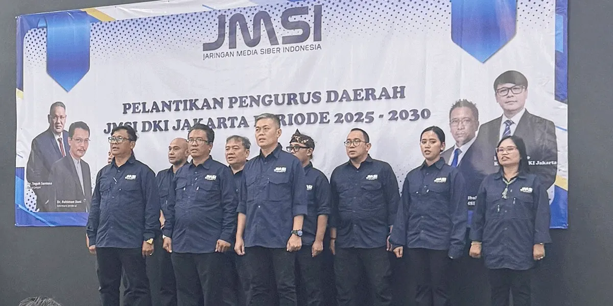 Pengurus JMSI Provinsi DKI Jakarta periode 2025–2030 resmi dikukuhkan pada Senin (3/8/2026). Kepengurusan baru berkomitmen memperkuat kolaborasi serta membangun ekosistem media siber yang profesional, independen, dan berintegritas.