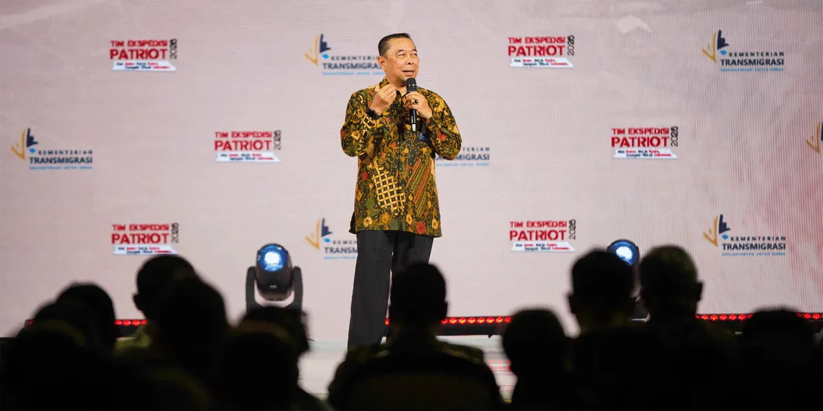 Direktur Pengawasan Bidang Energi, Pariwisata, dan Pembangunan Kewilayahan, Badan Pengawasan Keuangan dan Pembangunan (BPKP), Rizal Suhaili dalam kegiatan Pelepasan Tim Ekspedisi Patriot 2026 di Balai Kartini, Jakarta.