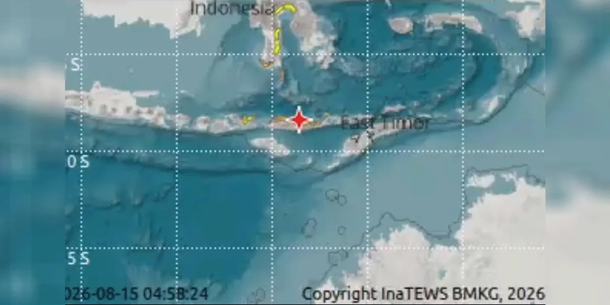 Pusat gempa di NTT.