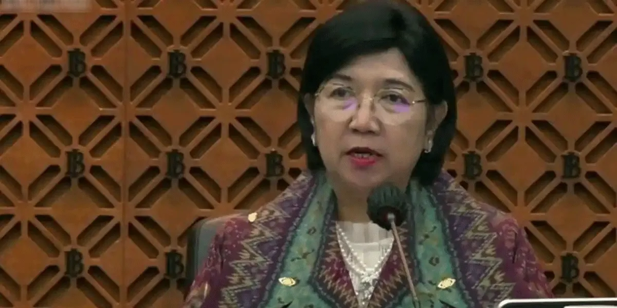 Destry Damayanti saat menyampaikan pandangan dalam sebuah forum. Destry diusulkan Presiden Prabowo Subianto sebagai calon Gubernur BI, melanjutkan estafet kepemimpinan bank sentral di tengah tantangan ekonomi global dan dinamika pasar keuangan.