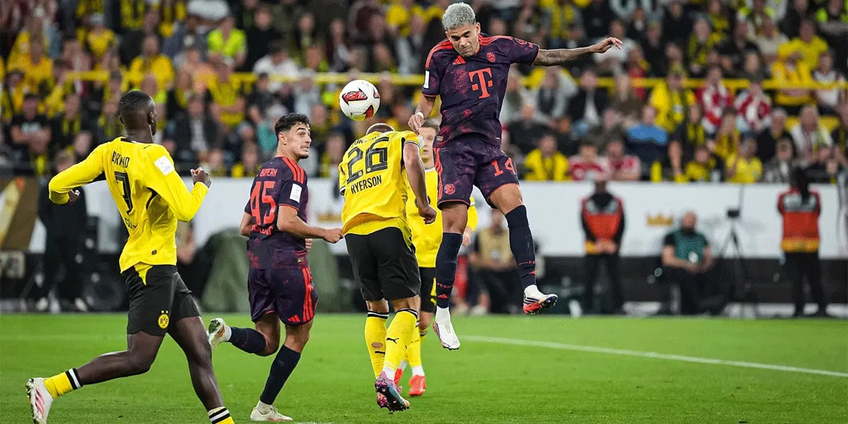 Pertandingan Bayern Munich kontra Borussia Dortmund dalam laga Franz Beckenbauer Supercup 2026 di Signal Iduna Park, Minggu (23/8/2026) dini hari WIB.