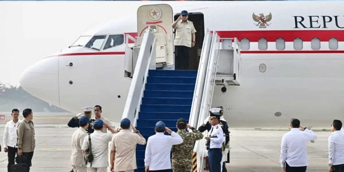 Presiden Prabowo Subianto bertolak menuju Pekanbaru, Riau, pada Senin pagi, 24 Agustus 2026.