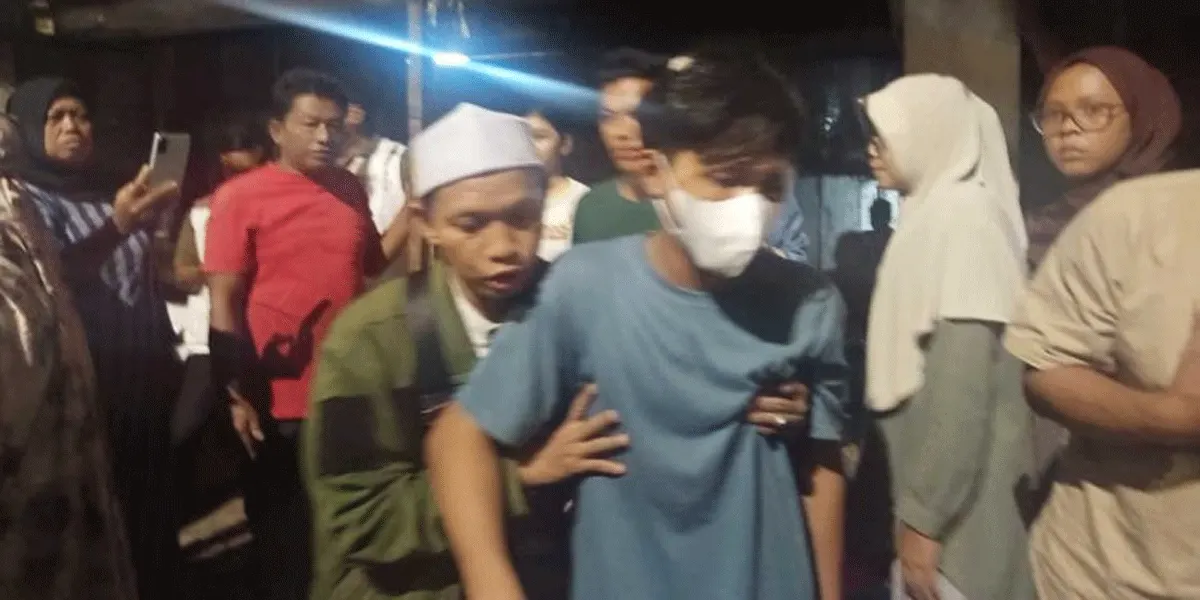 Pelajar bernama Faturrohman (18) yang menjadi korban pengeroyokan orang tidak dikenal saat kericuhan di Pejompongan, Jakarta Pusat baru-baru ini
