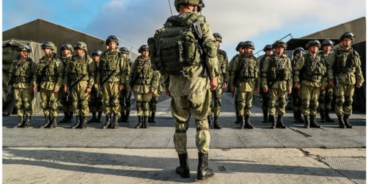 Pasukan tentara Rusia.