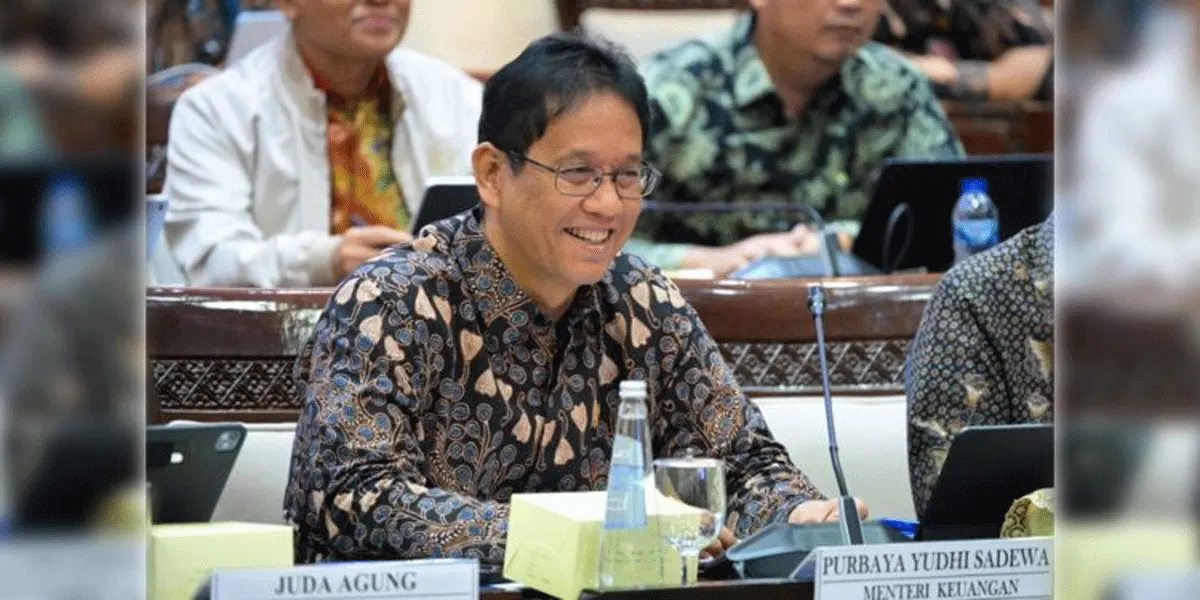 Menteri Keuangan Purbaya Yudhi Sadewa dalam Rapat Kerja dengan Komisi XI DPR RI di Jakarta, Senin (7/9/2026).