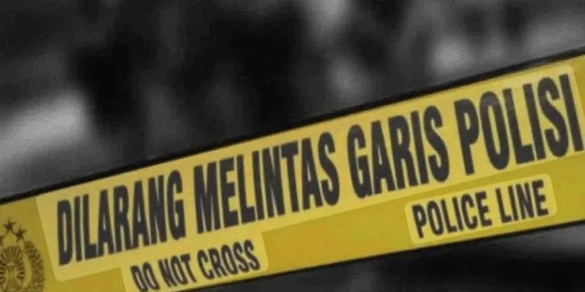 Ilustrasi garis polisi.