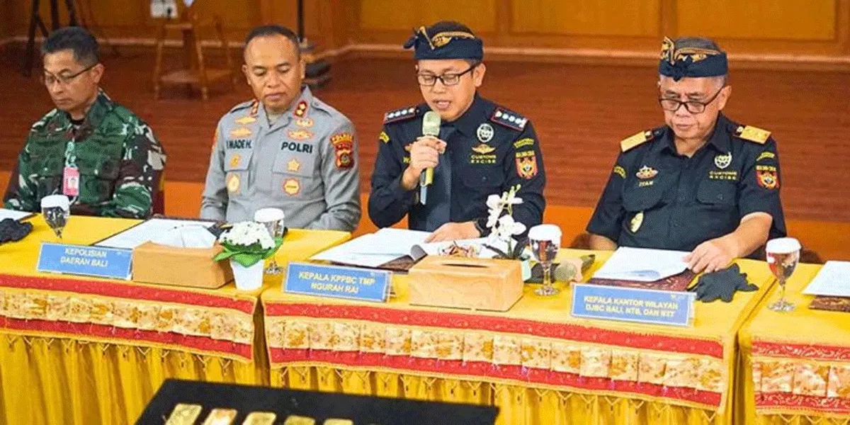Bea Cukai Ngurah Rai gagalkan upaya penyelundupan emas batangan ke luar negeri melalui Terminal Keberangkatan Internasional Bandara I Gusti Ngurah Rai, Bali pada Minggu (6/9/2026).