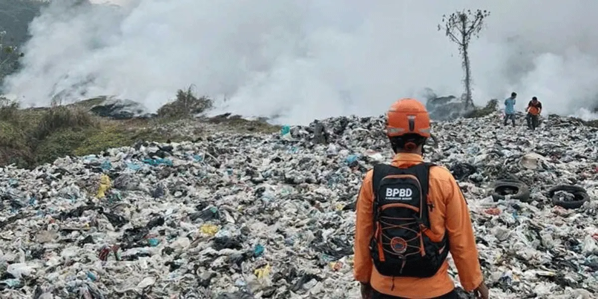 Kebakaran di Tempat Pemrosesan Akhir (TPA) Galuga.