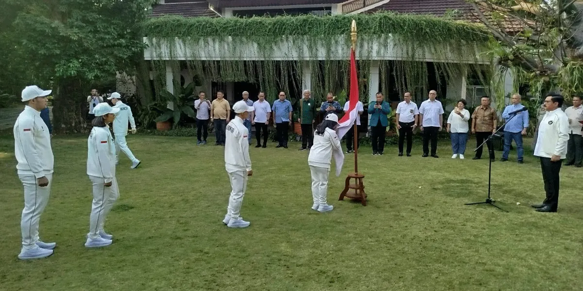 PB Forki resmi melepas enam atlet Merah Putih untuk berlaga di Asian Games 2026. Prosesi pelepasan dipimpin langsung Ketua Umum PB Forki, Marsekal TNI (Purn) Hadi Tjahjanto di kediamannya di kawasan Cilandak, Jakarta, Senin (14/9/2026).