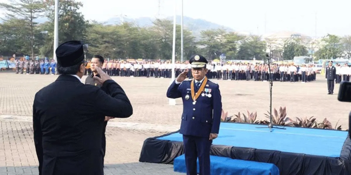Gubernur Andra Soni memimpin Upacara Peringatan Harhubnas Tingkat Provinsi Banten 2026 di kawasan PT Pelabuhan Indonesia (Persero) Ciwandan, Kota Cilegon.