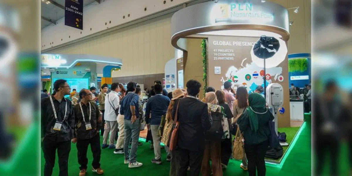Suasana di booth PT PLN Nusantara Power (PLN NP) dalam Electricity Connect 2026 pada 22-24 September 2026 di Indonesia Convention Exhibition (ICE) BSD City, Kabupaten Tangerang, Provinsi Banten.