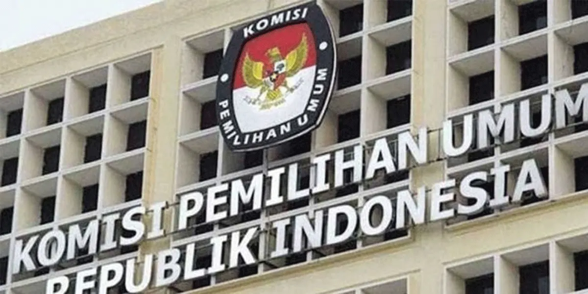 Ilustrasi gedung Komisi Pemilihan Umum (KPU) RI di Jakarta.