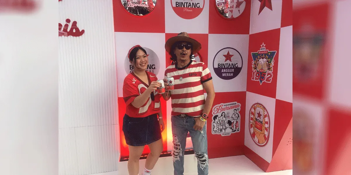 Musisi Andy /rif hadir di booth BINTANG untuk memeriahkan festival musik, Pestapora yang berlangsung sejak 25 - 27 September 2026 di kawasan Kemayoran, Jakarta Pusat.
