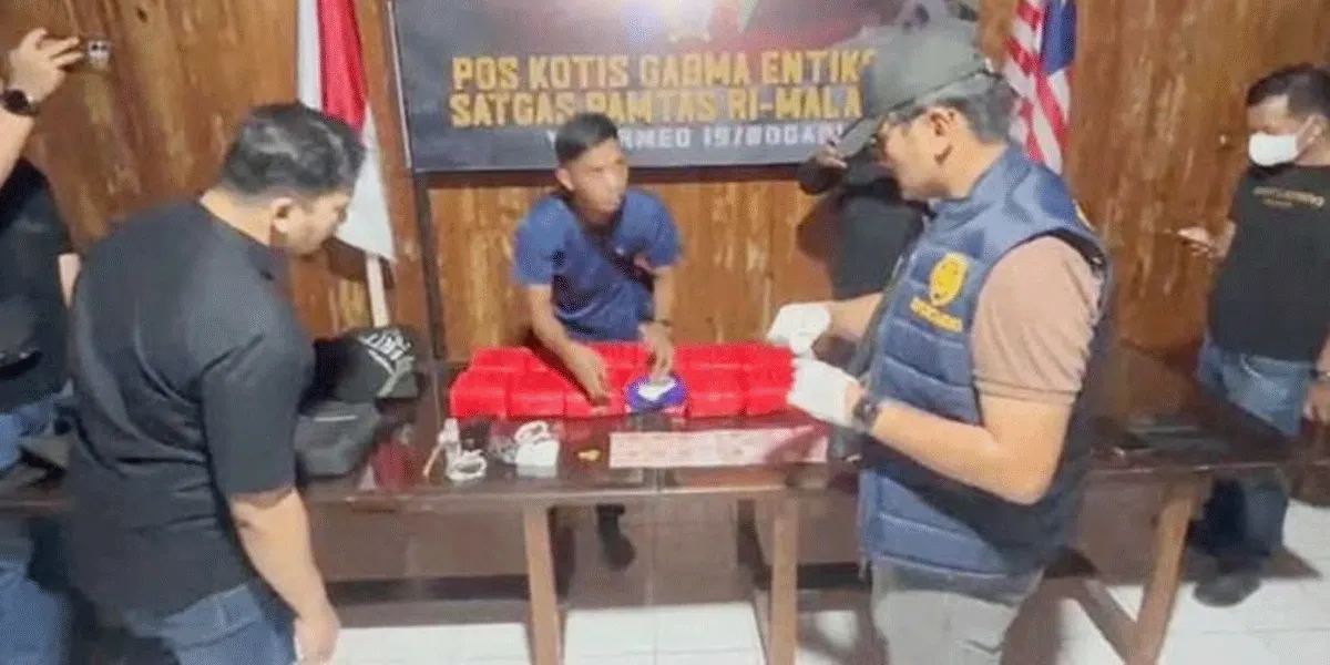 Tim gabungan Bea Cukai Entikong bersama Satgas Pamtas RI–Malaysia Yonarmed 19/Bogani, BAIS TNI, BIN, SGI, Polsek Entikong, dan Kodim Sanggau gagalkan upaya peredaran narkotika di wilayah perbatasan Indonesia–Malaysia, pada Sabtu (26/9/2026).