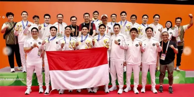 Comeback Dramatis! Bungkam China 3-2, Tim Bulutangkis Beregu Putra Indonesia Sabet Emas Asian Games 2026